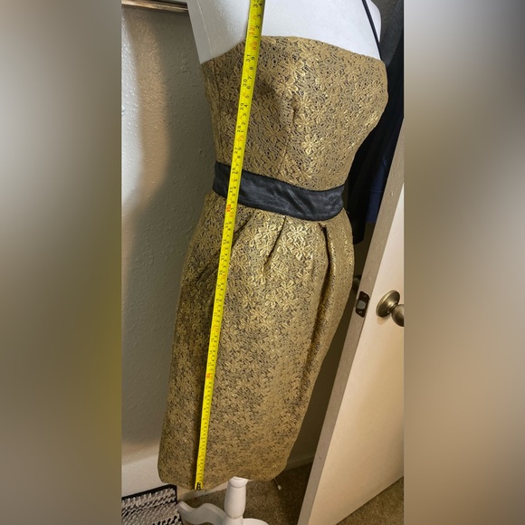 CLEARANCE Dolce and Gabbana gold and black midi dress size 42/6 was $1500 new - Picture 6 of 11